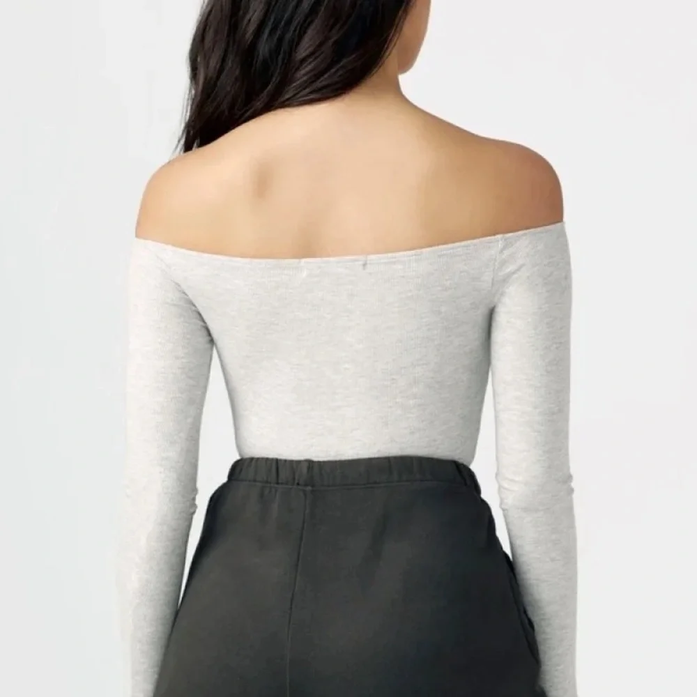 Joah Brown Ribbed Long Sleeve Top - Picture 3 of 5